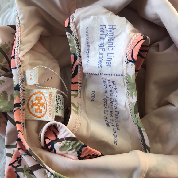 Tory Burch Tie Front Floral One-Piece Swimsuit - Picture 8 of 8